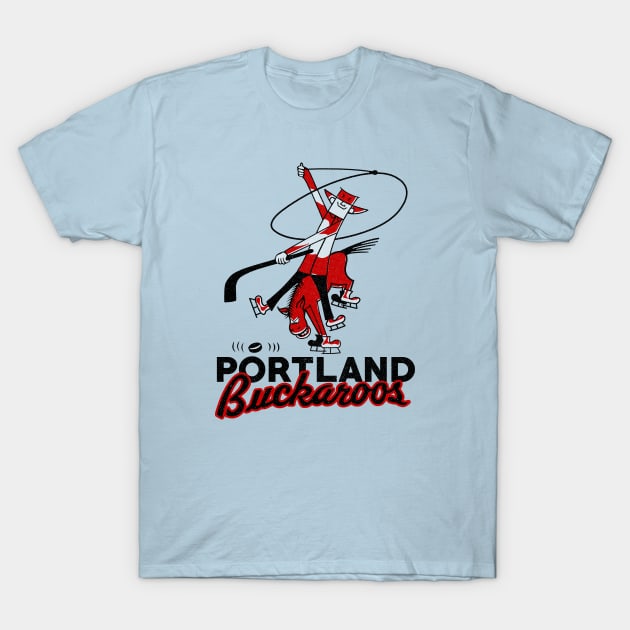 Defunct Portland Buckaroos Hockey 1969 T-Shirt by LocalZonly